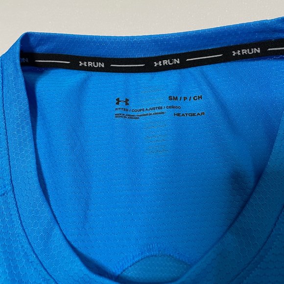 Under Armour Run HeatGear Running Tank Blue Small - Picture 5 of 7